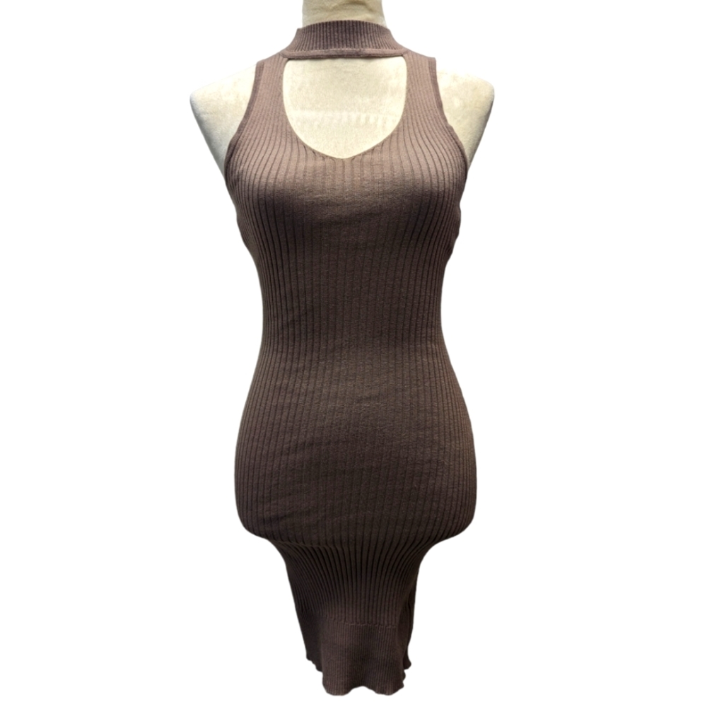 Charlotte Russe taupe brown dress